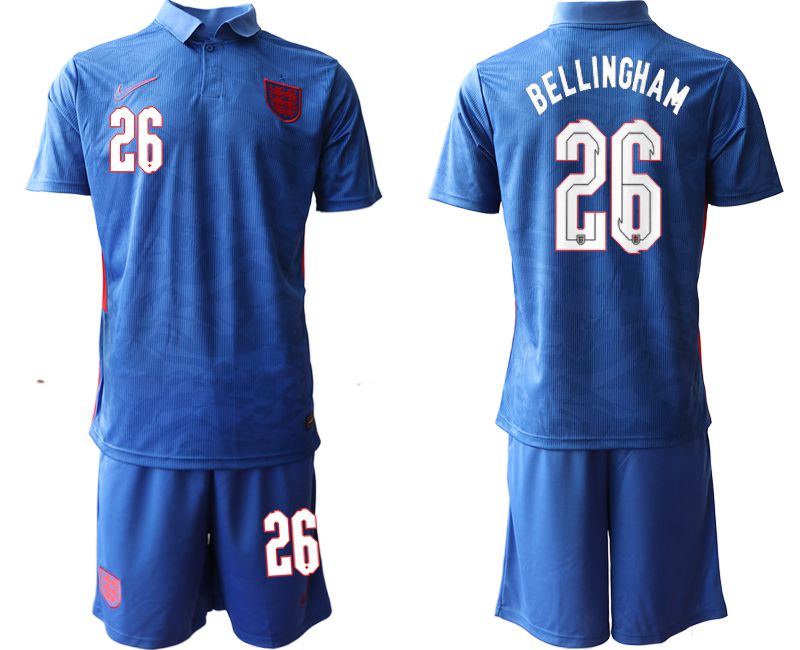 Men 2020-2021 European Cup England away blue #26 Nike Soccer Jersey->england jersey->Soccer Country Jersey